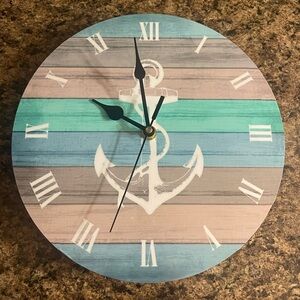 Anchor decor wall clock
